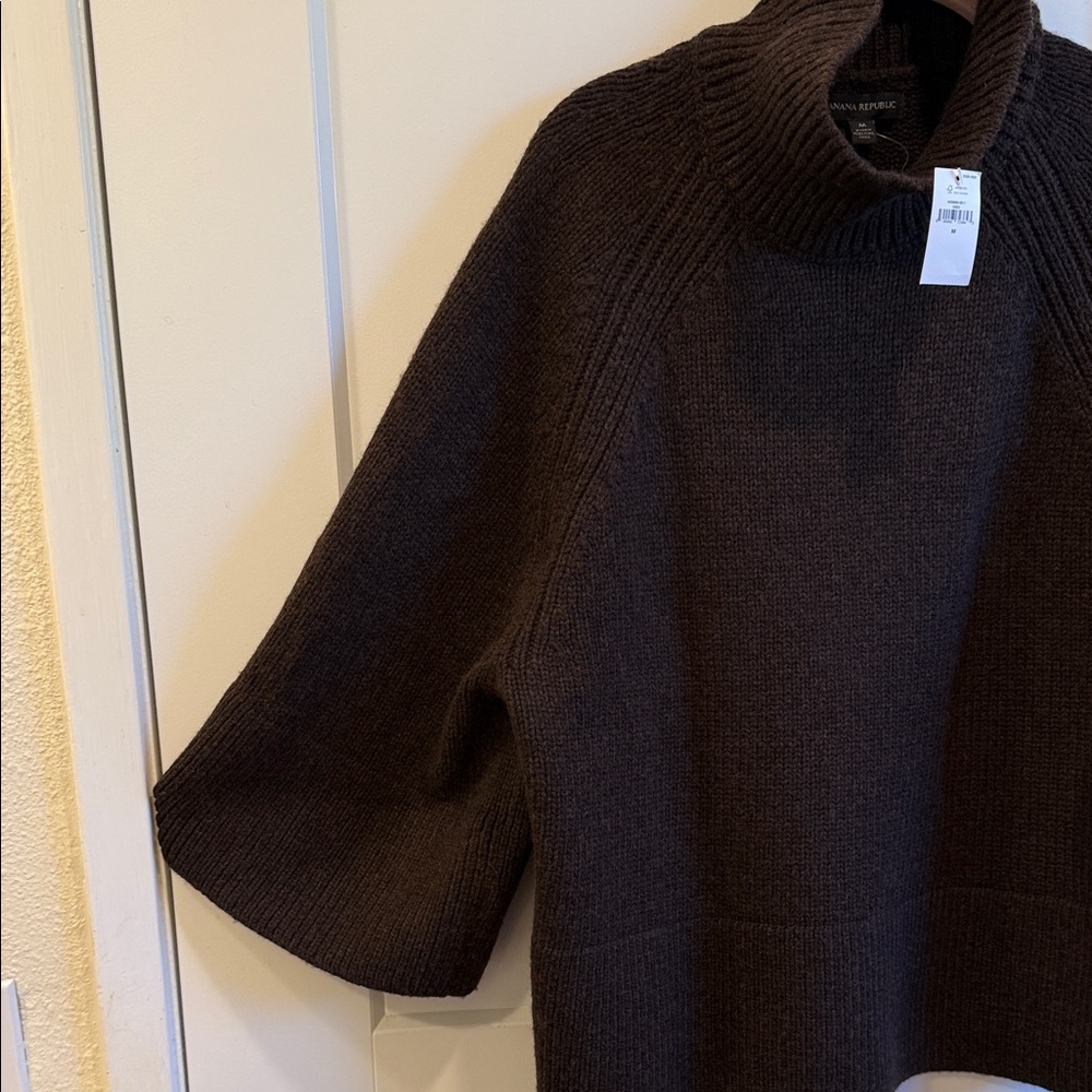 Banana Republic Rich Brown Cowl Neck Sweater - Picture 4 of 8